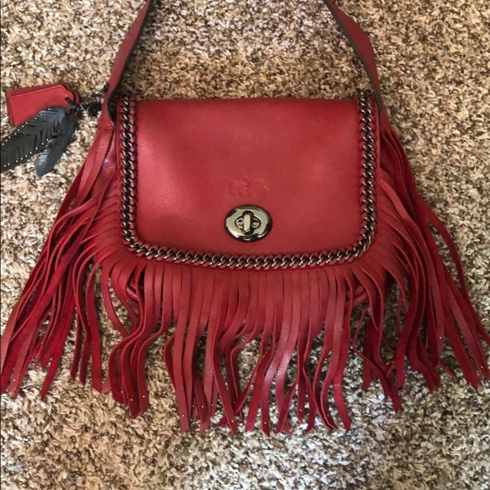 Coach small Dakota fringe crossbody